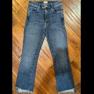 Mother Jeans Insider Crop Step Fray